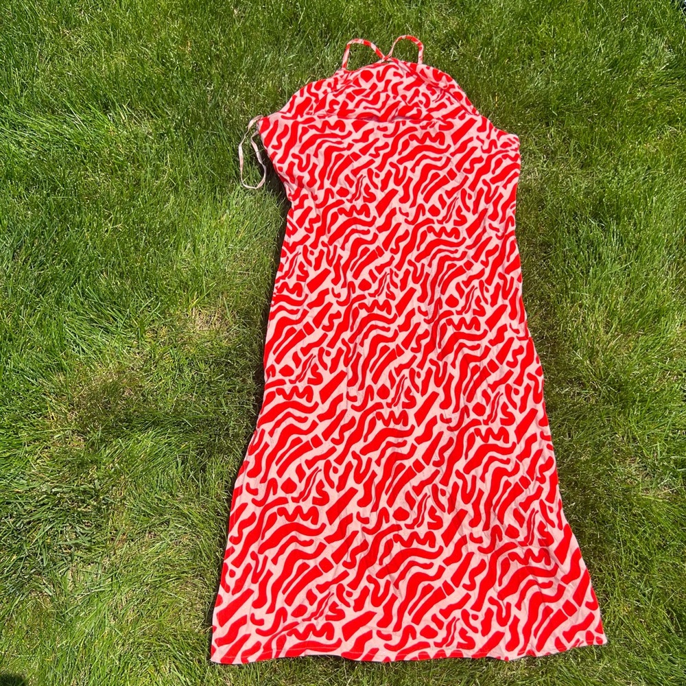 Land Of The Free red white dress free people boho hippie NWT Large - Picture 8 of 8